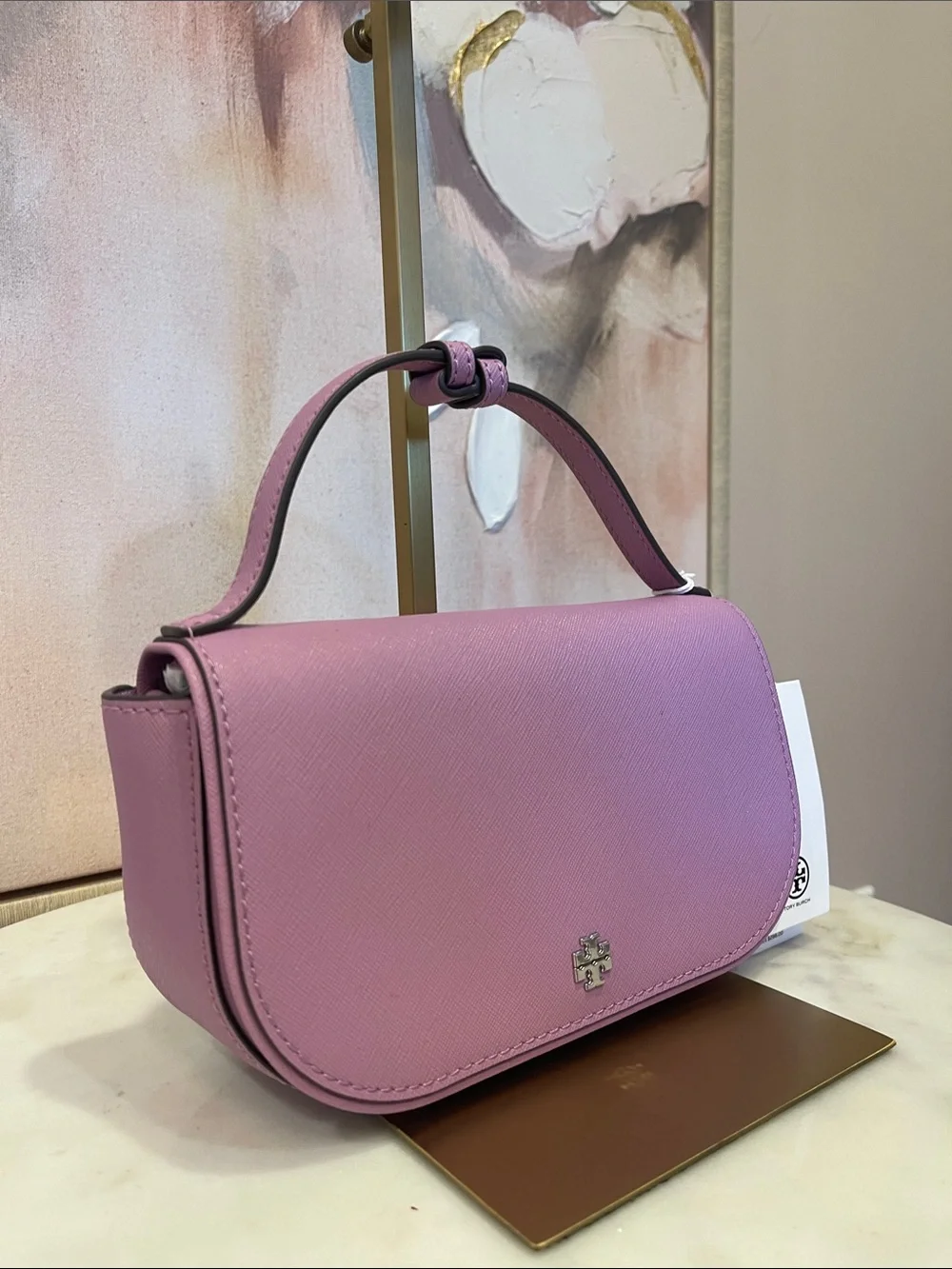 NWT Tory Burch Emerson Top Handle Crossbody in Freesia